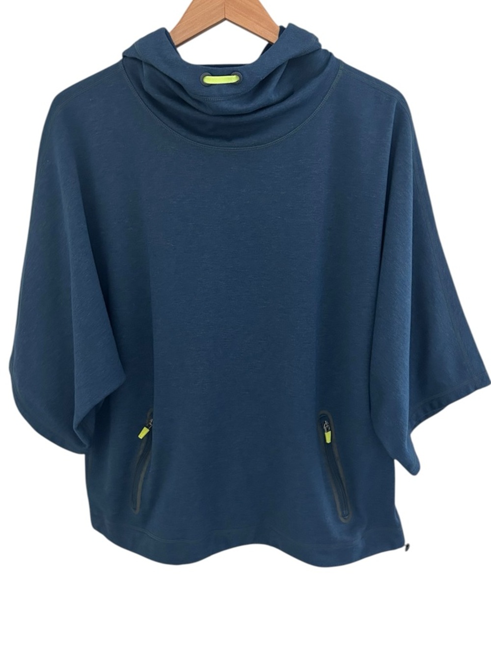 Sweaty Betty Oversized Hooded Cape Shirt Teal Size Small/Medium